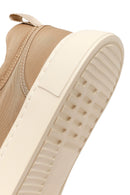 Derimod Zero Men's Beige Lace-up Fabric Sneaker | Derimod
