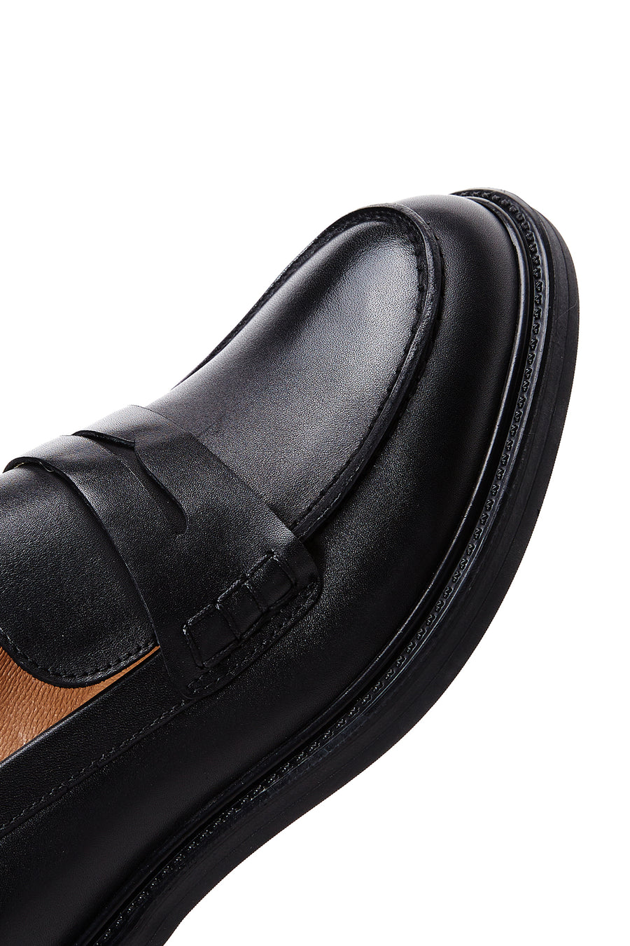 Erkek Siyah Deri Casual Loafer