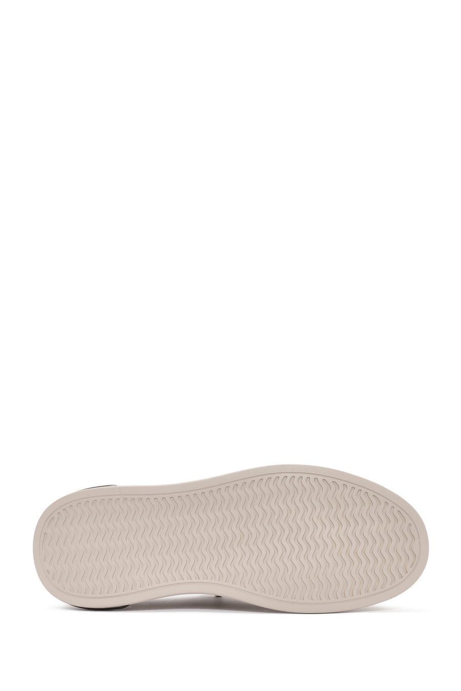 Male Beige Lace-Up Patterned Fabric Sneaker