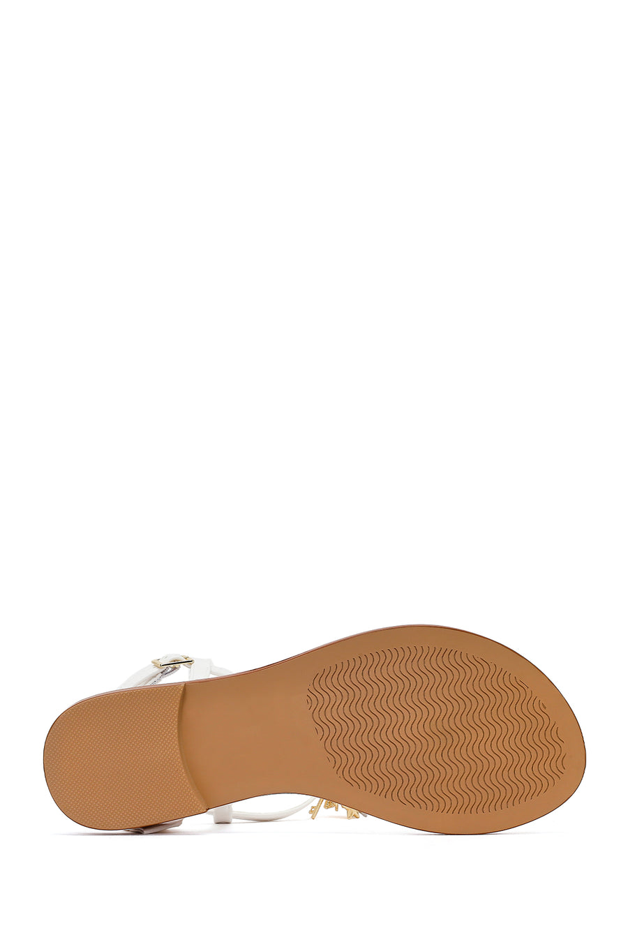 Woman White Accessory Toe-Post Sandals