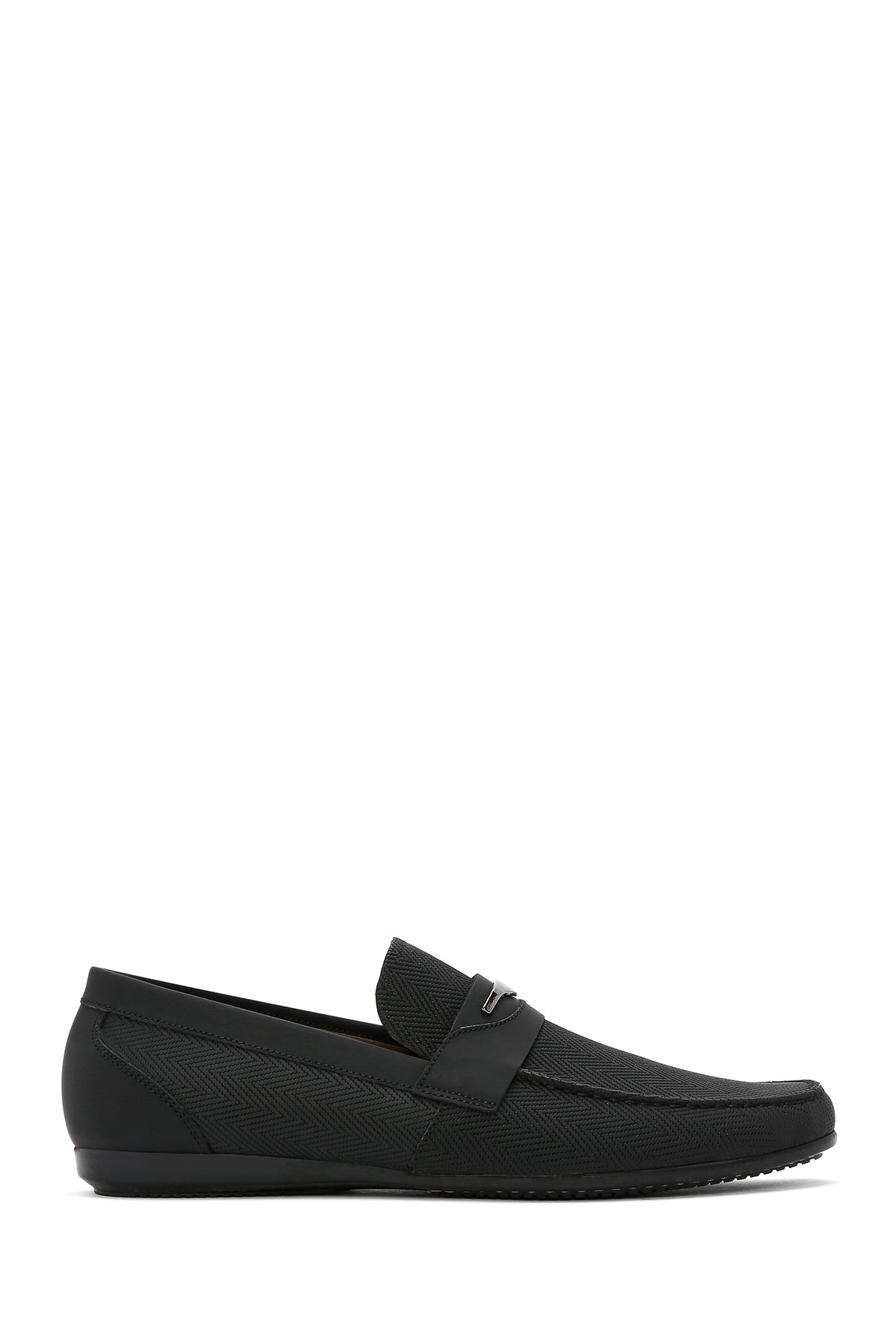 Men's Black Leather Casual Loafer 25SFD6003V3 | Derimod
