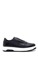 Men's Leather Elastic Sneaker | Derimod