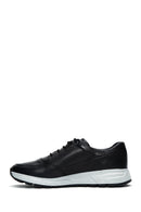 Men's Black Leather Sneaker | Derimod