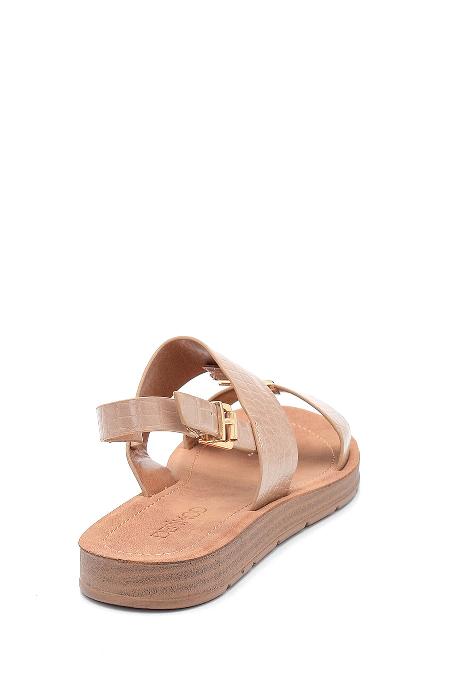 Kadın Yılan Baskılı Casual Sandalet
