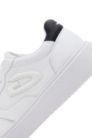 Alberto Guardiani Men's White New Era Thick Soled Leather Sneaker | Derimod