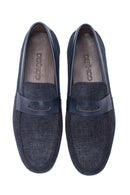 Erkek Deri Baskılı Casual Loafer | Derimod