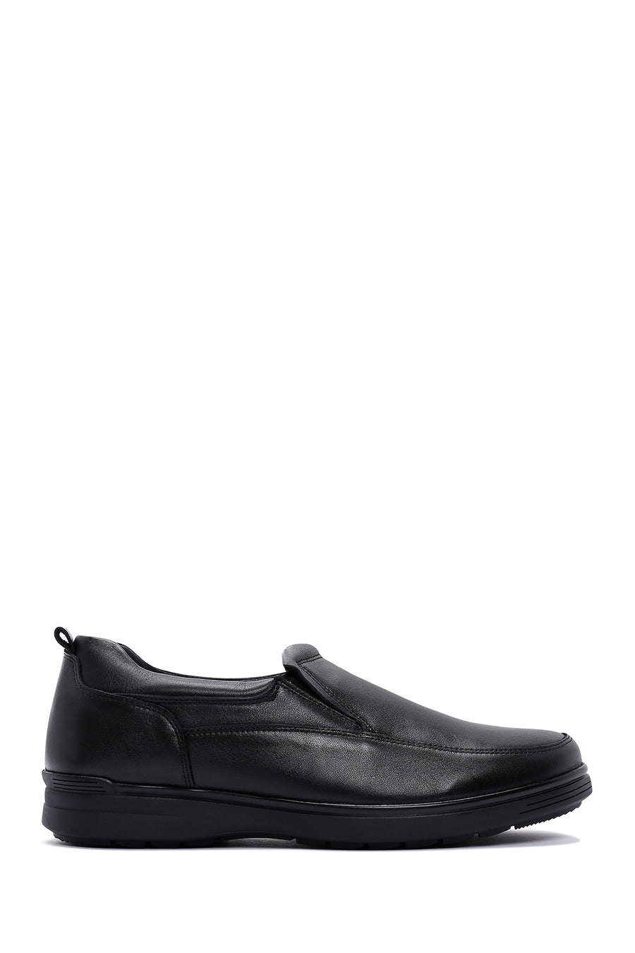 Men's Black Leather Commfort Loafer 23WFD686118 | Derimod