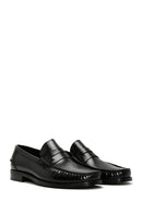 Men's Black Leather Classic Loafer | Derimod