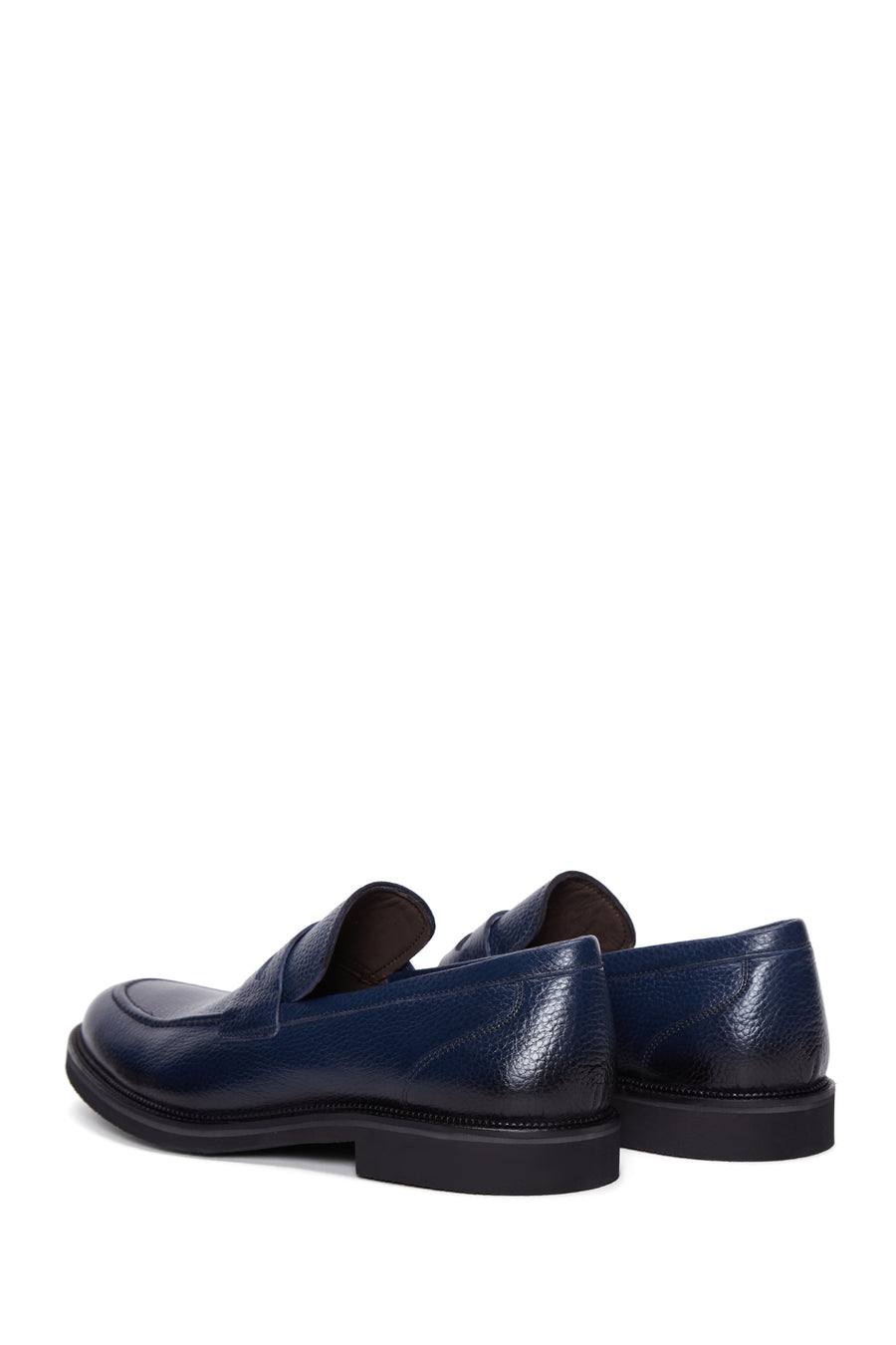 Erkek Lacivert Deri Casual Loafer
