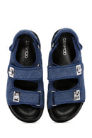 Kadın Mavi Bilekten Bantlı Sandalet | Derimod