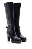 Women's Heeled Buckle Detailed Boots | Derimod