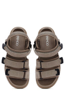 Men's Beige Fabric Sandals | Derimod