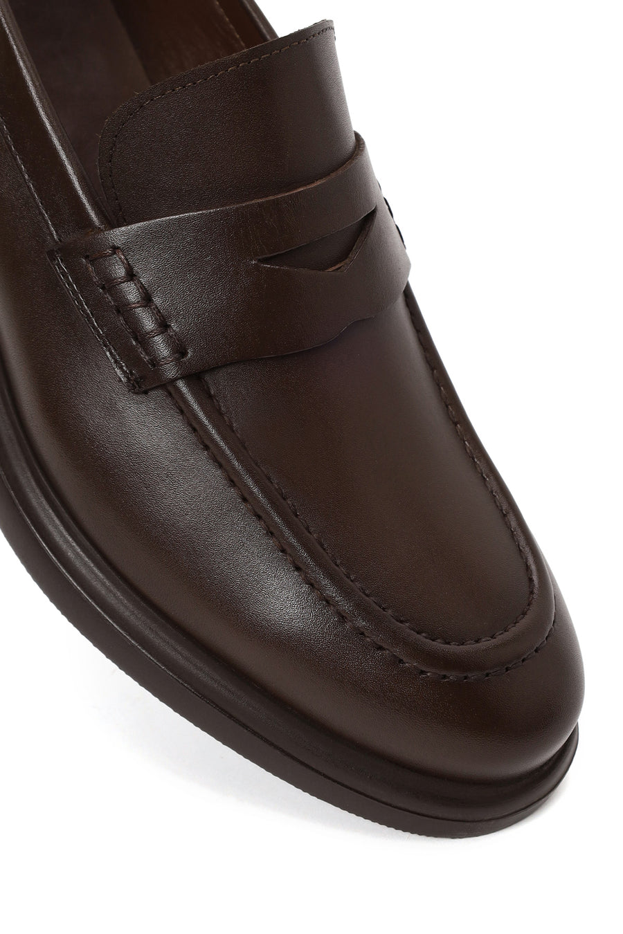 Erkek Kahverengi Deri Casual Loafer
