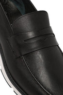 Men's Black Leather Casual Loafer | Derimod