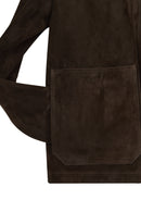 Shoe Male Brown Suede Shirt Jacket | Derimod