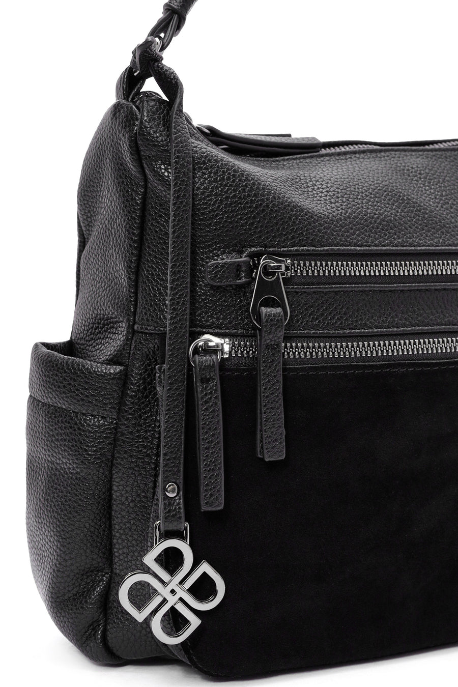 Women's Black Long Strap Shoulder Bag