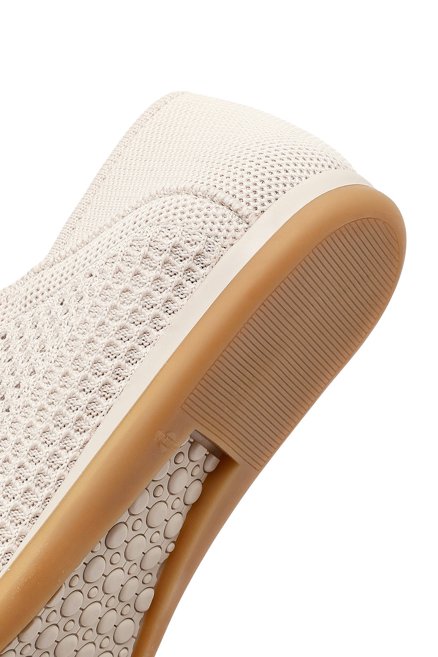 Women's Beige Lace-up Leather Sneaker