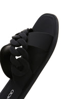 Kadın Siyah Düz Terlik | Derimod