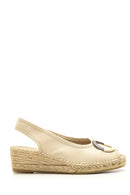 Women's Wedge Heeled Open Toe Espadrille Shoes | Derimod