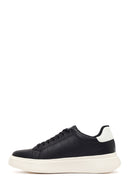 Men's Black Lace-Up Thick Sole Sneaker | Derimod