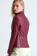 Edith Women's Leather Jacket | Derimod