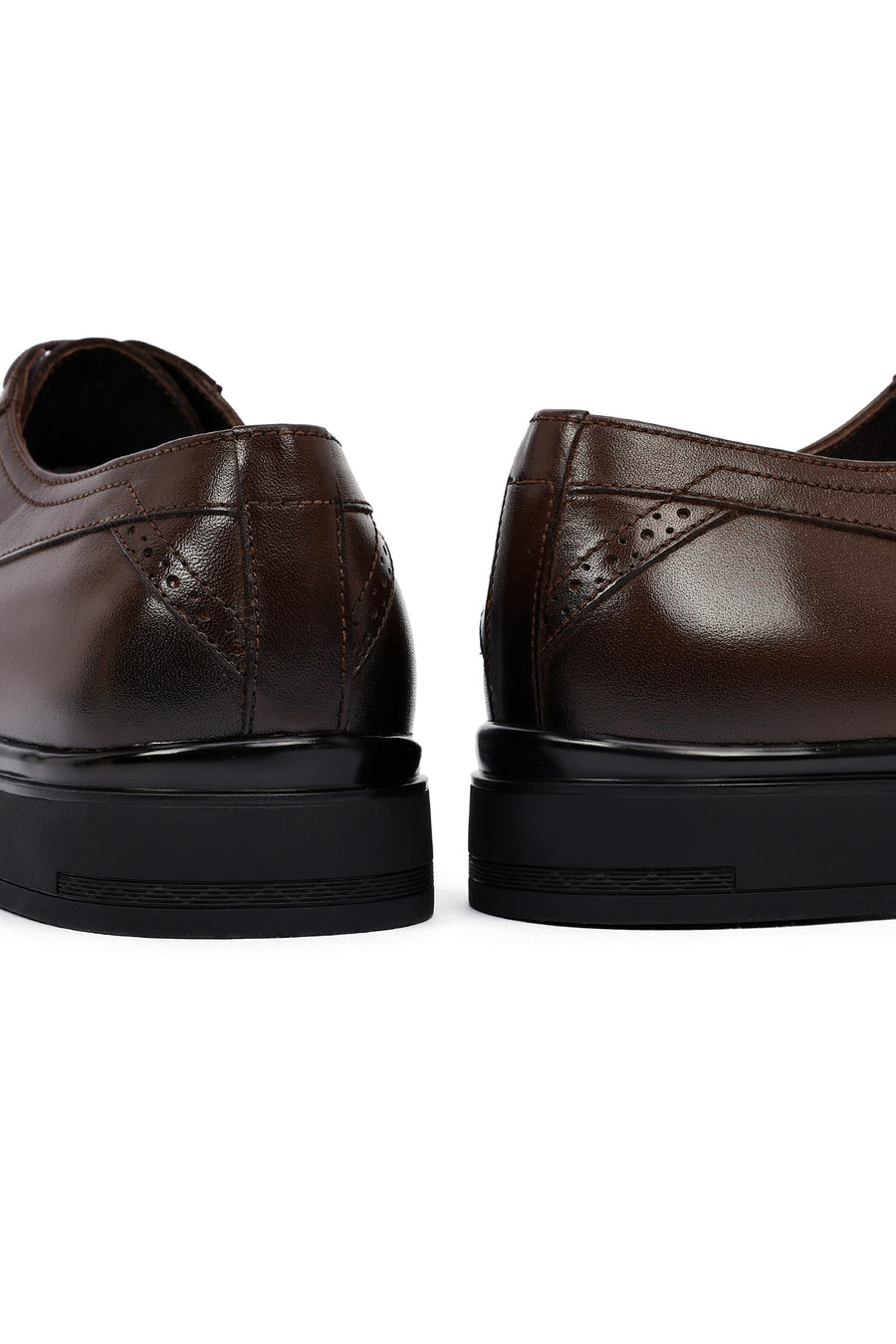 Men's Brown Lace Up Leather Casual Shoes