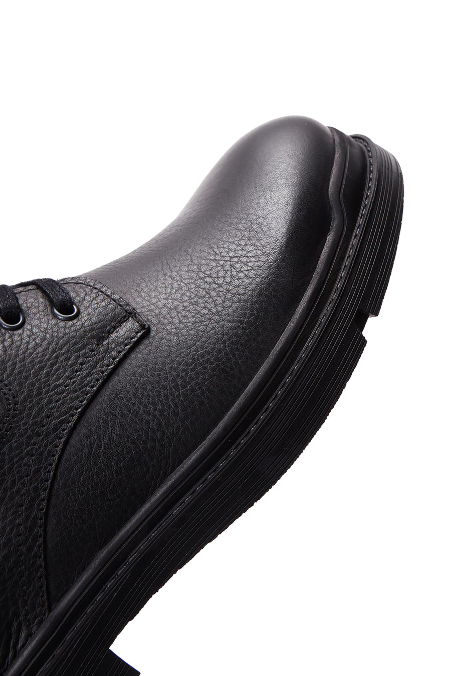 Men's Black Leather Zippered Casual Boots