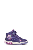 Geox Girls Purple Girl Lace-Up Ankle Sneakers | Derimod