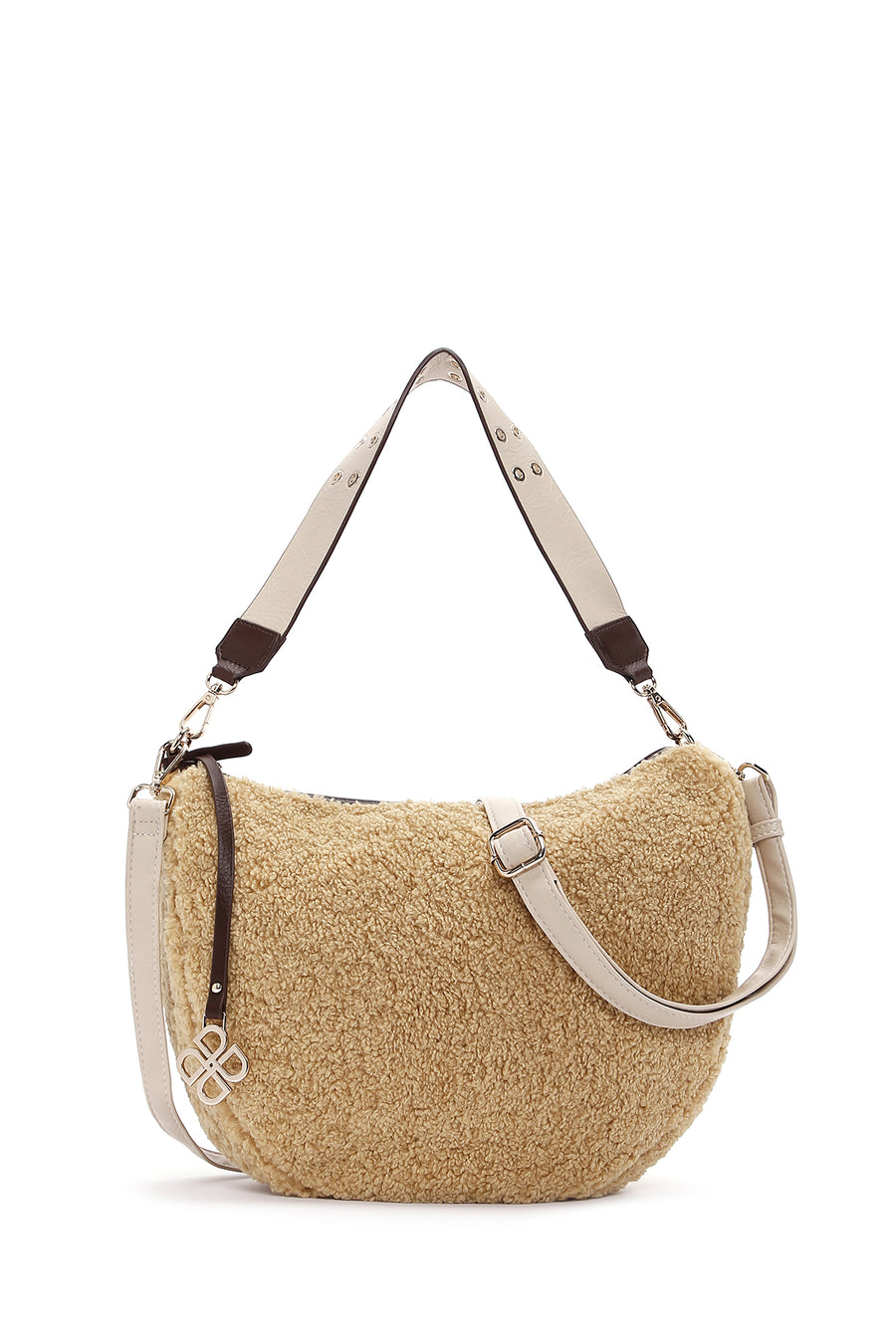 Women's Yellow Plush Shoulder Bag 22WBD2488PH | Derimod