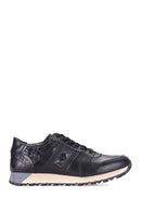 Crocodile Patterned Men's Leather Sneaker | Derimod