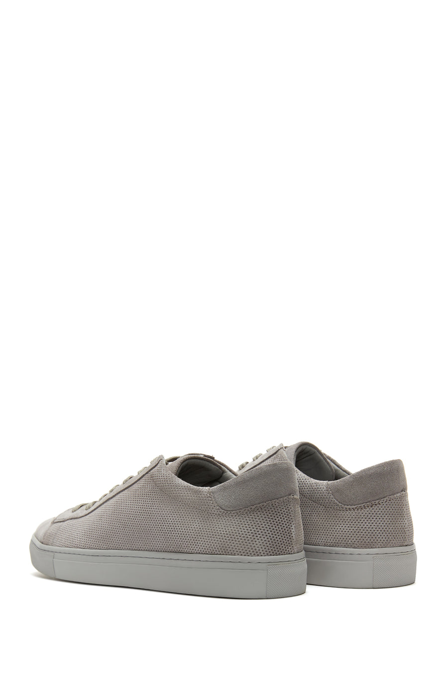Erkek Gri Deri Süet Sneaker