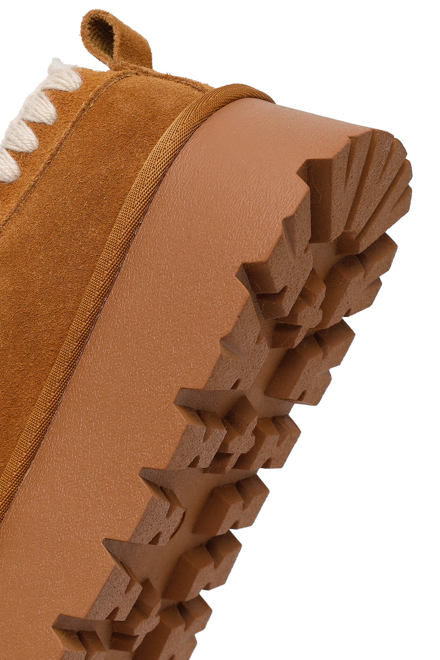 Woman Camel Thick-Soled Suede Teddy Boots