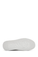 Alberto Guardiani Women's White Leather Thick Sole High Top Sneaker | Derimod