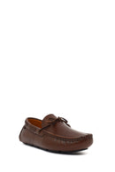 Erkek Kahverengi Deri Casual Loafer | Derimod