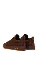 Male Brown Lace-Up Nubuck Leather Sneaker | Derimod