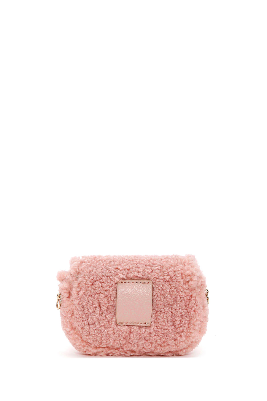 Kadın Pembe Peluş Mini Çapraz Çanta