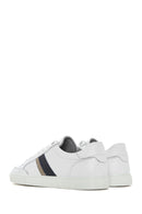 Men's White Lace-up Leather Sneaker | Derimod