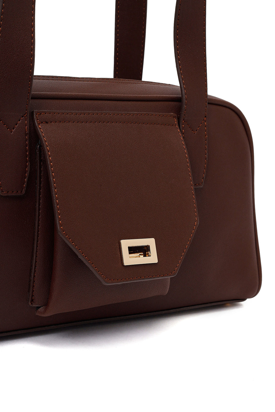 Woman Brown Classic Shoulder Bag