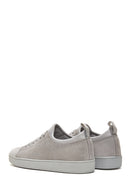 Men's Gray Suede Leather Sneaker | Derimod