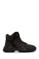 Men's Brown Leather Sports Boots | Derimod