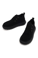 Derimod Zero Male Black Lace-Up Thick-Soled Fabric Casual Shoes | Derimod