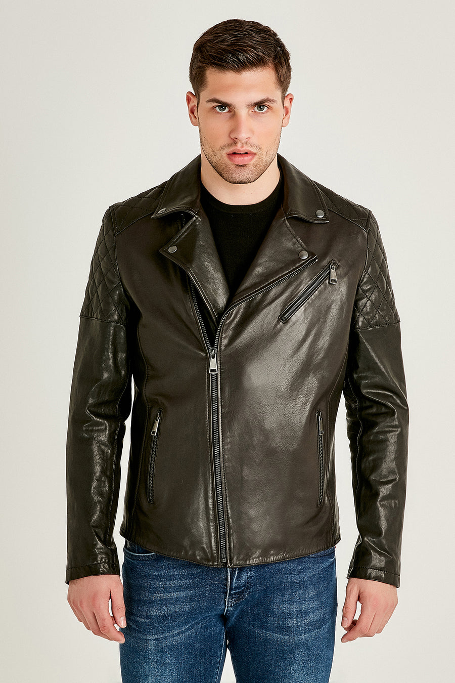 Thompson Men's Leather Jacket