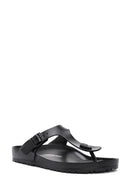 Birkenstock Men's Black Flip Flops Gizeh Eva Slippers | Derimod