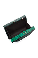 Women's Green Long Chain Strap Mini Crossbody Bag | Derimod