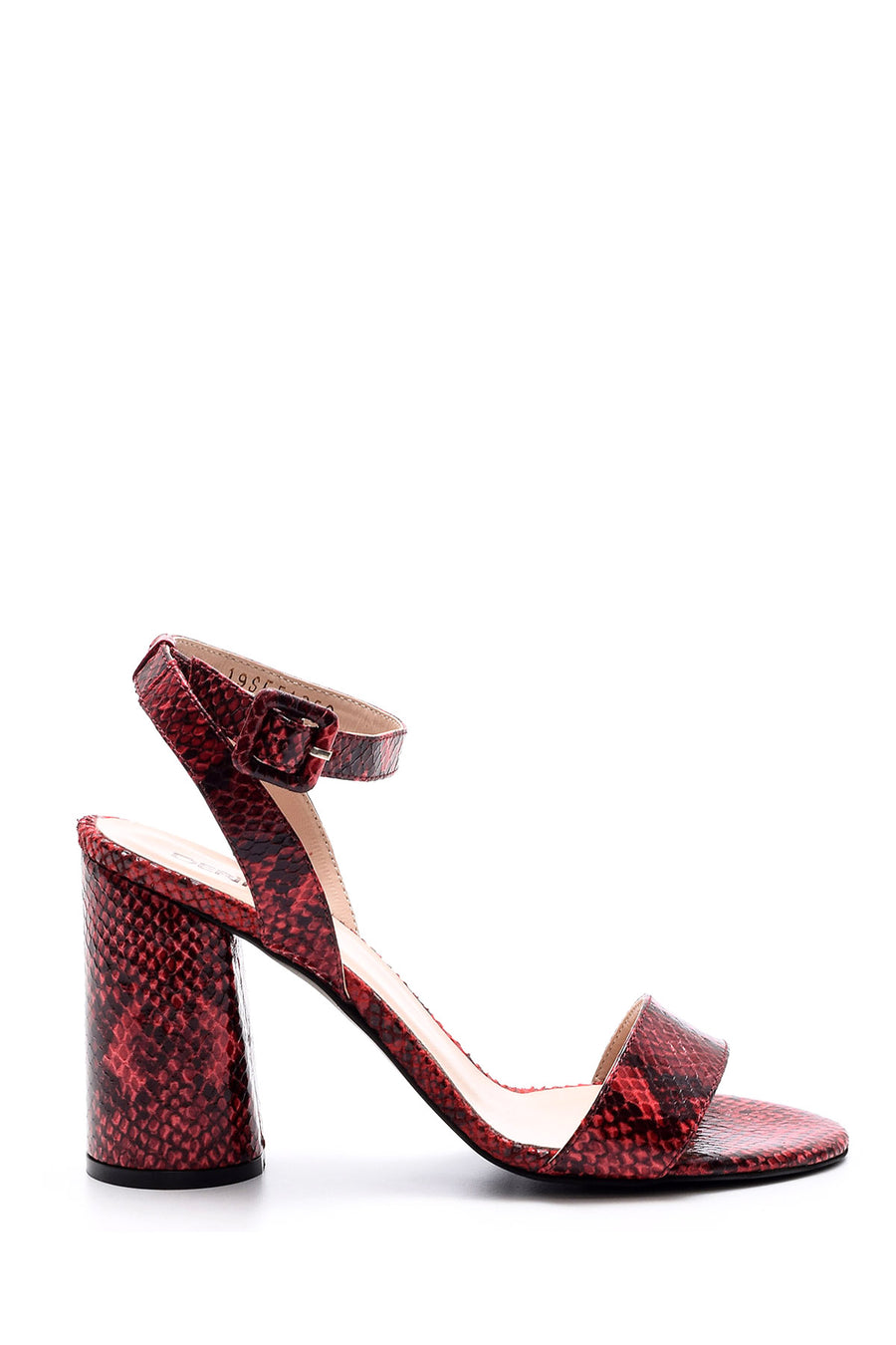 Women's Snakeskin Patterned Heeled Shoes 19SFE135040 | Derimod
