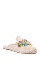 Women's Stoned Espadrille Slippers | Derimod