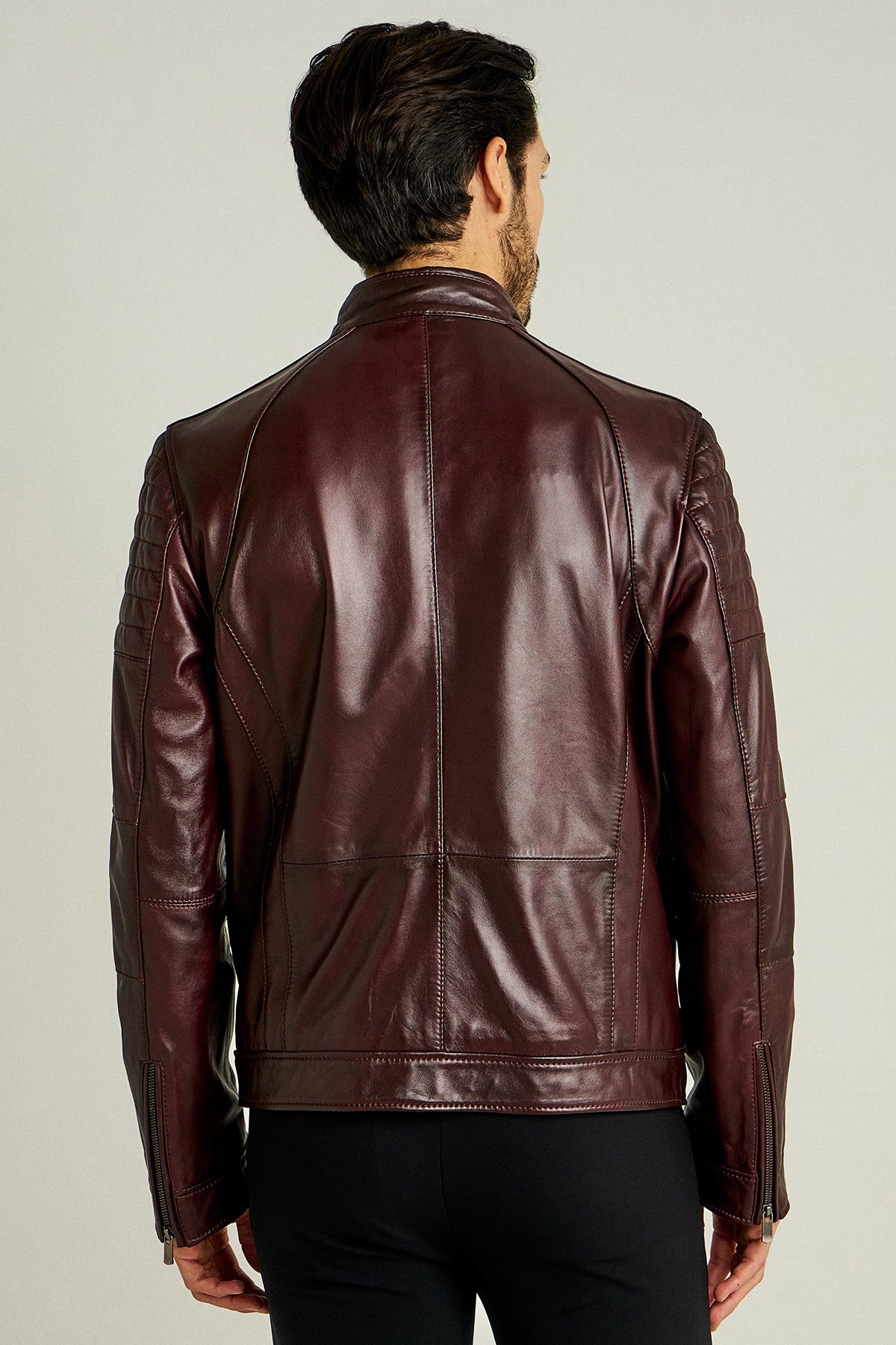 Bono Men's Leather Jacket 17WGE617647 | Derimod