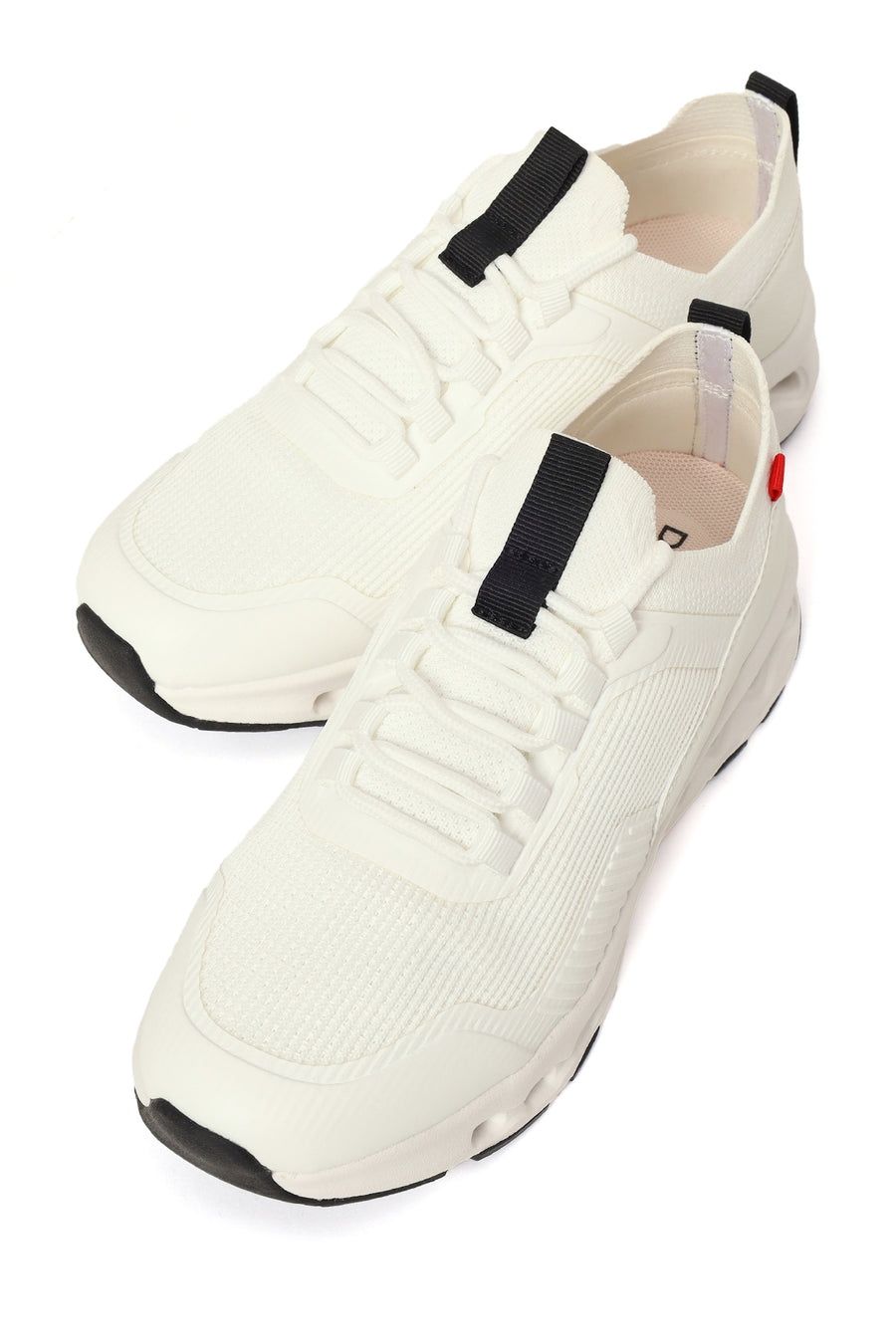 Derimod Zero Woman White Thick-Soled Lace-Up Fabric Sneaker