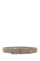 Men's Mink Braided Leather Belt | Derimod