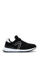 Men's Black Suede Leather Sneaker | Derimod